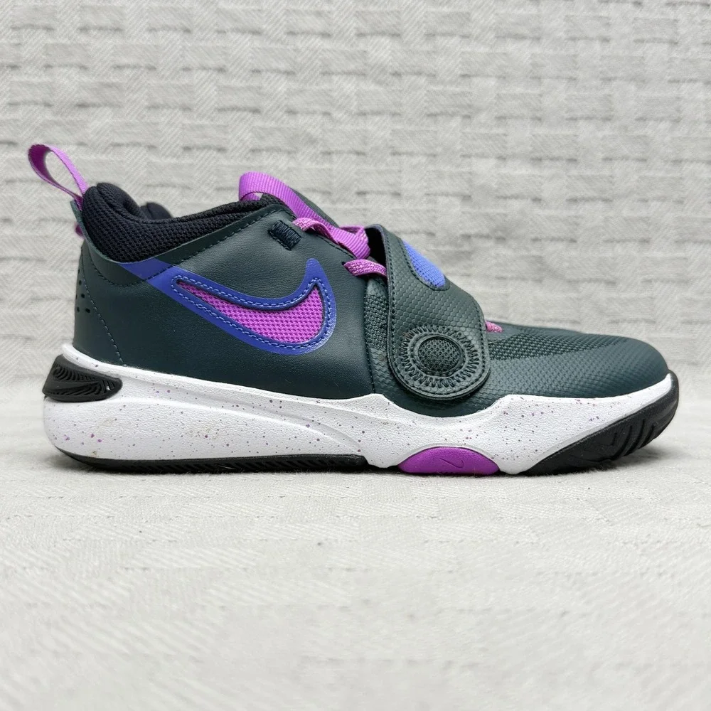 Nike Team Hustle D 11 Deep Jungle Light Ultramarine‎ Youth Size 3y DV8994-300
